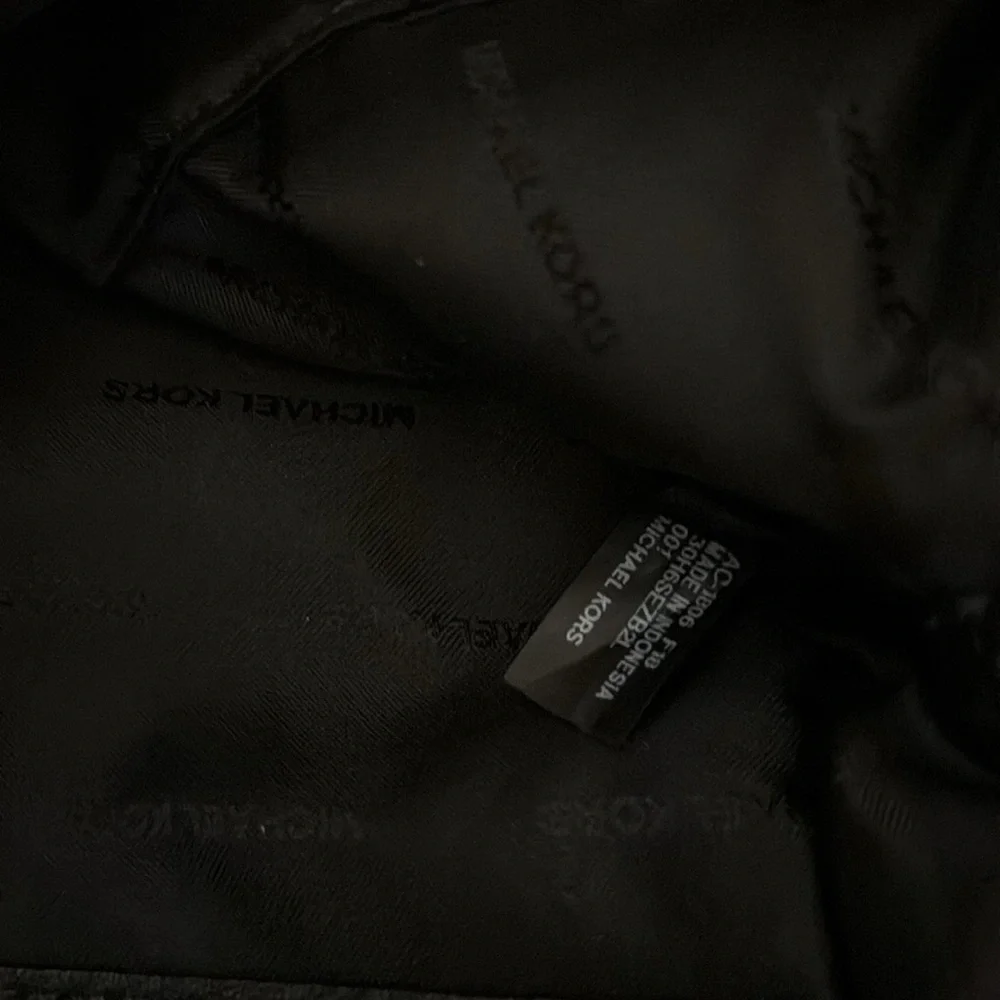 Michael Kors Black Leather Backpack